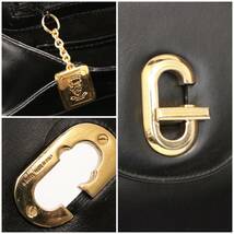 グッチ ハンドバッグ トップハンドル G金具 ターンロック オールド ヴィンテージ レザー 本革 黒 ブラック black GUCCI_画像9