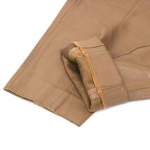 クロエ ボタン パンツ ズボン サイズ 38 ラム レザー 本革 茶 ブラウン brown ベージュ Chloe_画像5