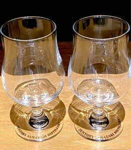 【ペア】サントリー山崎蒸留所 オリジナルロゴ入りウイスキーテイスティンググラス 2個