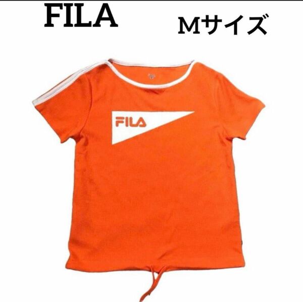 FILA フィラ　オレンジ　スポーツ　Tシャツ　美品　Mサイズ　