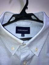 DESCENDANT KENNEDY'S OXFORD B.D LS SHIRT ブルー 3 美品 ボタンダウン シャツ ディセンダント_画像2