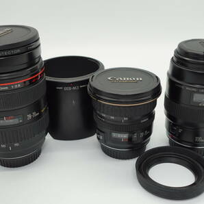 キャノン ZOOM lens ef 70-200mm EOS-1N macro lens ef 100mm 他一式まとめての画像8