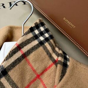 XH11【極上カシミヤ】参考価格16万●美品BURBERRY LONDON●贅沢なめらかさ〜カシミヤステンカラーコート バーバリーコート レディース 38の画像3