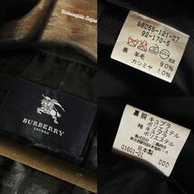 H50【極上カシミヤ】定価20万●BURBERRY LONDON●圧倒的高級!●洗礼されたシルエット●高級ステンカラーコート バーバリーコート メンズ　 _画像10