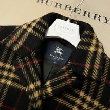 H51【タータンチェック】参考価格17万 超美品●BURBERRY LONDON●華やかなシルエット　高級トレンチコート バーバリーコート レディース_画像8