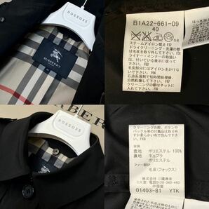 J6【シンプルなラグジュアリー】参考価格15万●超美品 BURBERRY LONDON●美しい光沢!●トレンチコート バーバリーコート レディースの画像10