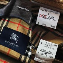 J13【頂点!!最高峰カシミヤ!!】定価24万 超美品●BURBERRY●モテる男性のコーデ●極上カシミヤダッフルコート バーバリーコート メンズ L_画像10