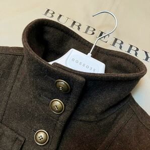 J42【英国王室御用達ナポレオン】参考価格15万●超美品BURBERRY 綺麗なシルエット●ハイネックトレンチコート バーバリーコート レディースの画像8