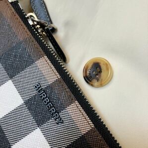 L15【清涼感ある爽やか雰囲気】参考価格14万●超美品BURBERRY LONDON●百貨店購入●コットントレンチコート バーバリーコート レディースの画像6