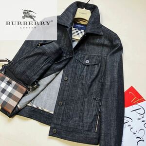 M2【サマーデニムジャケット!!】参考価格12万●超美品BURBERRY LONDON●エレガント高級ジャケットコート バーバリーコート レディース