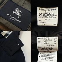 M46【最高峰ラグジュアリー】定価19万●BURBERRY LONDON●着回し抜群ダウンライナー●ダウンジャケットコート バーバリーコート メンズ LL_画像10