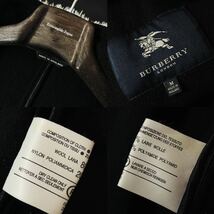 SJ12 【さりげない品格纏う】定価17万 超美品●BURBERRY●イギリス製●高級ジップアップ!!メルトンダッフルコート バーバリーコート メンズ_画像10