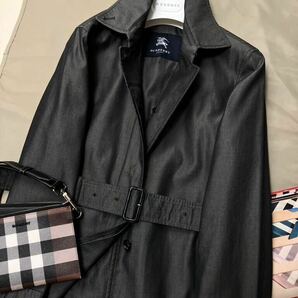 H8【入学式Springスタイル】参考価格14万 未使用品級●BURBERRY LONDON●高級トレンチコート バーバリーコート レディース 9号の画像2