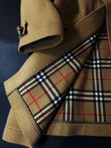 J13【頂点!!最高峰カシミヤ!!】定価24万 超美品●BURBERRY●モテる男性のコーデ●極上カシミヤダッフルコート バーバリーコート メンズ L_画像5