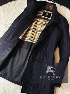 J24【エレガントを醸し出す】定価13万●BURBERRY LONDON●スタイリッシュ抜群●高級フィールドジャケットコート バーバリーコート メンズ