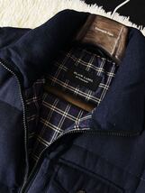 K9【ラグジュアリーの極み】定価17万●BURBERRY BLACK LABEL●高級ホワイトグースダウン　ウールベストコート バーバリーコート メンズ　LL_画像4