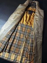 XK27【最上級光沢感!!シルクカシミヤ】定価28万 美品●BURBERRY prestige collection●高級ステンカラーコート●メンズ バーバリーコート_画像7