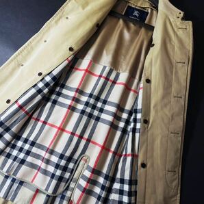 L43【最高峰ラグジュアリー】定価18万●BURBERRY LONDON●メゾンな品格●高級コットンステンカラーコート バーバリーコート メンズの画像8