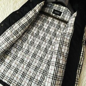 L37定価14万●BURBERRY BLACK LABEL●エレガントシルエット●ノバチェック総柄●キルティングジャケットコート バーバリーコート メンズの画像3