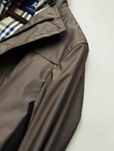 M33【撥水加工コーティング】超美品　定価15万●BURBERRY LONDON●都会的コーデ!高級ジップアップトレンチコート バーバリーコート メンズ_画像5