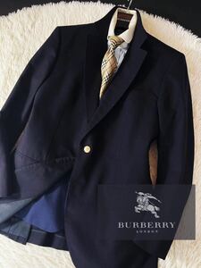 J15【背抜き!!サマージャケット】定価14万●BURBERRY LONDON●極上のなめらかモヘア●ジャケットコート バーバリーコート メンズ