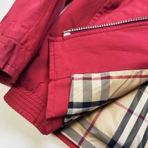 L48【高級スペイン製】定価17万●BURBERRY LONDON●Tシャツにさっとはおる●高級ブルゾンジャケットコート バーバリーコート メンズ　L_画像7