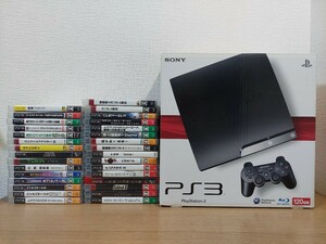 PS3本体 CECH-2000A+ソフト31枚セット/ネプテューヌ/バイオハザード/ガンダム/ファーアウト/ストリートファイター/デュロック/三國無双