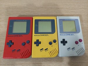 任天堂　NINTENDO　GAME BOY　初代 ゲームボーイ本体3台セット