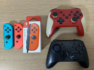 【ジャンク】Nintendo　Switch　ニンテンドースイッチ　ジョイコン　コントローラーまとめて4点セット　プロコン ゼルダ　