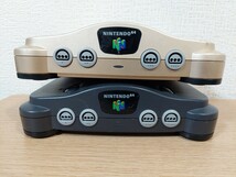 任天堂　NINTENDO64本体　ゴールド　ブラック　2台セット_画像5