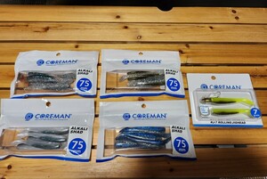 コアマン COREMAN ローリングジグヘッド　RJ　アルカリシャッド　まとめて出品　新品　未使用　　シーバス　青物　フラットフィッシュ　に