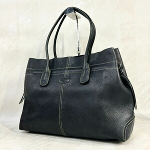 240329-TOD'S Tod's leather tote bag black black shoulder .. bag original leather bag 