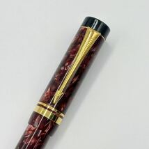 240419-PARKER パーカー 万年筆 ペン先 18K 750デュオフォールド マーブルレッド 文房具 筆記用具 筆記未確認品_画像7