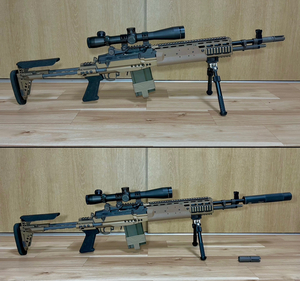 希少 WE MK14 M14 EBR カスタム マークスマン ライフル HK 417 MTR SCAR H MK18 SR 25 G28 M110 MK20 VFC GHK マルイ ドラグノフ 