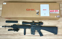 希少 美品 GHK MK12 Mod1 SPR GBB KAC マークスマン M4 M16 MK18 MTR16 M14 EBR M110 VFC マルイ AK105 SR25 SR16 mk 2 N4 G28 SR16_画像10