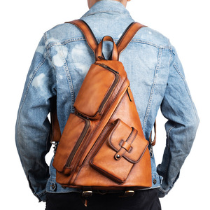  high quality men's original leather body back man one shoulder bag diagonal .. bag leather high capacity 