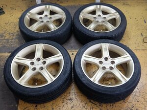 SXE10 アルテッツァ RS200 クオリタート専用　純正17インチ/ゴールド　7J+50 PCD114.3 5H 4本　タイヤ215/45R17　