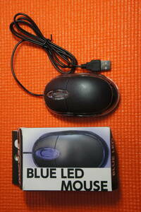 [ unused ]*BLUE LED MOUSE|USB optical mouse ( corporation E Core)*