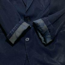 エンポリオアルマーニ EMPORIO ARMANI テーラードジャケット XL メンズ ビジネス ブラック アンコンジャケット 春夏 背抜き_画像6