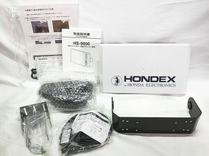 HONDEX　ホンデックス HE-9000　9型ワイド バス用 GPS魚探　※未使用品・補足欄参照　釣具　同梱不可　1円スタート★S