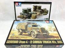 タミヤ　1/48　ドイツ 3トンカーゴトラックKfz.305・ジェリカンセット　２点セット　プラモデル　同梱OK　1円スタート★M_画像1