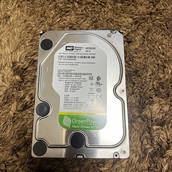 Western Digital WD30EURX 3TBハードディスク