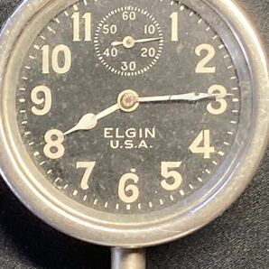 アンティーク CAR.CLOCK? 置時計 アナログ時計 珍品 ELGIN USA オールドカー ジャンクの画像4