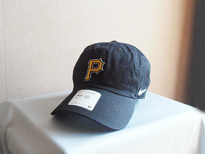 【訳あり】 ナイキ パイレーツ キャップ ブラック Nike Pittsburgh Pirates Heritage 86 Adjustable Hat- Black