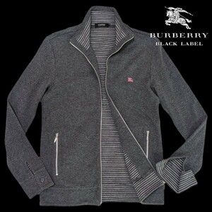 【極美品★】バーバリー ブラックレーベル ジップアップ トラックジャケット BURBERRY BLACK LABEL ジャケット アウター ブルゾン 