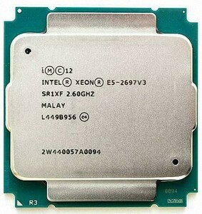 2個セット Intel Xeon E5-2697 v3 SR1XF 14C 2.6GHz 35MB 145W LGA2011-3 DDR4-2133