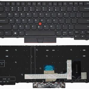 キーボード 英語 バックライト付 Lenovo ThinkPad E480 T480S L380 L480 S2 2018 E490 T490 E495 R480の画像1