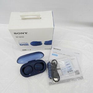 【中古品】SONY ソニー ワイヤレスステレオヘッドセット ワイヤレスイヤホン WF-XB700 (L) ブルー 11538152 0405