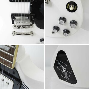 【美品】Epiphone エピフォン エレキギター 1961 Les Paul SG Standard Aged Classic White ハードケース付き ※同梱不可 11537115 0405の画像7