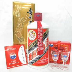 【未開栓】貴州茅台酒 マオタイ酒 天女ラベル 2022 MOUTAI KWEICHOW 中国酒 500ml 53% 964g 箱/冊子/グラス付 11543223 0406